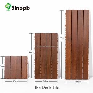 Dalles de terrasse carrées en bois de luxe de haute qualité, Teck de Birmanie, Cumaru, Kempas, Merbau, IPE, <span class=keywords><strong>pour</strong></span> cour, balcon, terrasse extérieure - Product Image 1