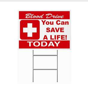 ป้ายสนามหญ้าพลาสติกสีขาว ขนาด 18 x 24 นิ้ว สำหรับงานวันเกิด งานขายของในโรงรถ ป้ายเช่า ป้ายบอกทาง ของตกแต่ง พร้อมเสา วัสดุ PP ตัดตามสั่ง - Product Image 6