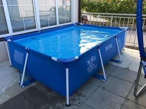 Piscina Elevada <span class=keywords><strong>Rectangular</strong></span> Grande Personalizada de PVC y Acero Plástico para Adultos, Jardín Exterior, Patio Trasero, Portátil - Product Image 4