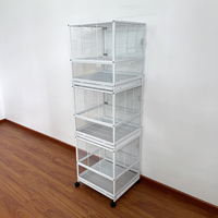 Cage à oiseaux extérieure grand format pour perroquets, nouveau style 2026, vente chaude, fabriquée en Chine, vision panoramique avec roues fixables, directement de l'usine