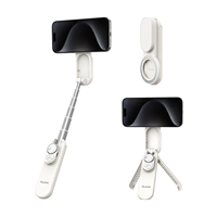 Support magnétique pliable léger TELESIN, mini trépied intelligent à zoom 360° pour téléphones iPhone et Android