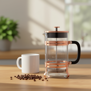 Cafetière à piston 34 oz en verre borosilicate avec filtre en acier inoxydable pour infusion à froid, usage domestique et cuisine - Product Image 2