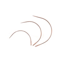 Vente en gros, emballage personnalisé, aiguilles d'extension de cheveux Type C, aiguilles à coudre à la main, aiguille de tissage de cheveux