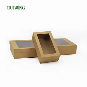 36,5*25,5*3 cm para llevar Postre Cokkie Cake Box con tapa transparente