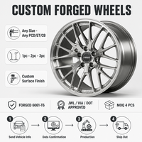 Rines Personalizados de Aluminio Forjado 6061-T6 Cromados de 17-24 Pulgadas 5x120 5x114.3 5x112 Cóncavos Profundos para Autos Apex VS-5RS Benz BMW Audi SUV Ford