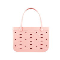 Sac fourre-tout en EVA durable de grande capacité, design ouvert, surface facile à nettoyer pour le sable et l'eau, panier de rangement pour accessoires de plage