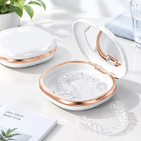 Boîtes d'emballage personnalisées recyclables pour aligneurs dentaires, emballage cadeau rigide, boîte de rangement invisible pour appareils orthodontiques dentaires