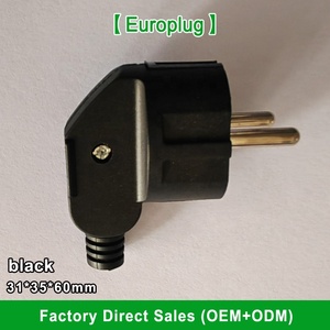 Spina Elettrica Tedesca Standard Europeo Tipo F, Maschio, 16A, Tre Poli, <span class=keywords><strong>Materiale</strong></span> ABS, Grado di Protezione IP21, per Ingrosso - Product Image 1
