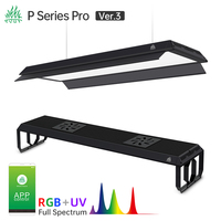 Lampe d'aquarium LED WEEK AQUA série P 60 cm, contrôle par application, hauteur réglable, couleur personnalisée, pour grands aquariums