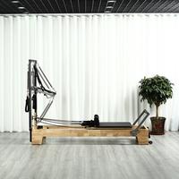 Reformer de Pilates de Alta Gama con Torre, Estructura de Madera de Roble, 35 mm, Entrenamiento de Fuerza Central, Reformer de Pilates con Medio Trapecio