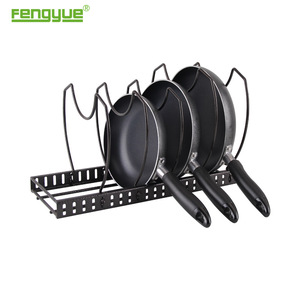 Cuisine <span class=keywords><strong>Casserole</strong></span> En Métal et Couvercle Organisateur <span class=keywords><strong>Support</strong></span> - Product Image 1