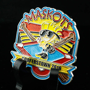Insignias de solapa profesionales personalizadas, al por mayor, con purpurina, de béisbol - Product Image 4