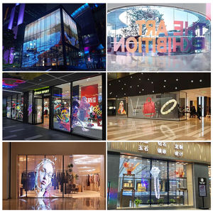 Pantalla de Visualización Holográfica 3D, Pantallas LED Flexibles Transparentes para Ventanas de Vidrio, Pantalla LED de Tamaño Personalizado, Película LED Flexible - Product Image 6