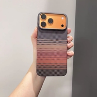 Étuis de téléphone Laudtec en fibre de carbone véritable pour iPhone 18 Pro Max, coque arrière fine antichoc, charge magnétique, vente en gros OEM
