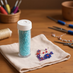 Perline Ilan Abalorio da 3 mm, azzurro chiaro, per la creazione di gioielli e forniture artigianali - Product Image 3