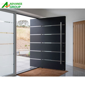 2023 US Villa porte d'entrée principale Design moderne portes en bois pivotantes avec veilleuses/pivot porte d'entrée <span class=keywords><strong>Chevron</strong></span> - Product Image 2