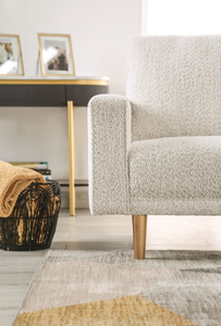Sillón Moderno con Detalles en Terciopelo |   Patas Metálicas Ergonómicas |   Muebles de Salón Elegantes y Confortables - Product Image 4