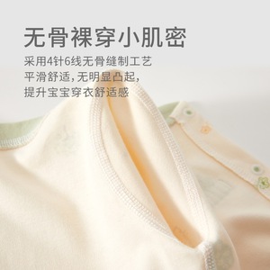 Mameluco de Bebé de Algodón Puro Unisex, Ropa de Primavera y Otoño, Manga Larga sin Costuras, Ropa para Gatear - Product Image 3