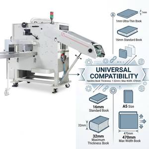 Empileur de livres automatique haute performance et haute vitesse pour machines de reliure exigeantes en termes de vitesse, à installer derrière les relieuses à point de suture - Product Image 1
