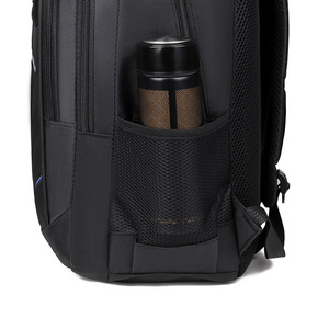 Laptop <b>Backpack</b> Men Multi <b>Compartment</b> Business Travel Large Size <b>With</b> Laptop <b>Compartment</b> Shoulder Straps Solid Color Spring 2024 - Product Image 3