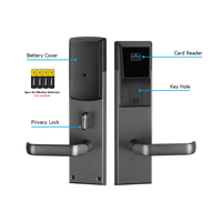 Cerradura Electrónica Inteligente de Alta Gama para Puerta de Habitación de Hotel, de Acero Inoxidable 304, con Llave RFID y Sistema de Software para Hotel