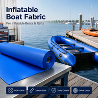 Bateau gonflable sur mesure en tissu Hypalon enduit, imperméable et résistant aux déchirures, avec service de découpe et options de couleurs personnalisées