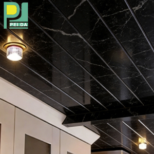 Panneaux muraux en <span class=keywords><strong>PVC</strong></span> légers et faciles à installer, textures noires, panneau en <span class=keywords><strong>PVC</strong></span> de Formica avec panneau en marbre <span class=keywords><strong>PVC</strong></span> - Product Image 2