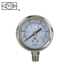 2.5 \ "Caixa de aço inoxidável com conexão inferior Brass Oil Pressure Gauge do tipo barômetro - Product Image 5