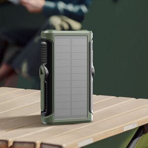 ดีไซน์ใหม่ พกพาสะดวก แบตสำรองพลังงานแสงอาทิตย์ 20000mAh ชาร์จเร็ว PD20W ชาร์จไร้สาย ไฟฉาย LED กันน้ำ หน้าจอ LED สำหรับกิจกรรมกลางแจ้ง - Product Image 4