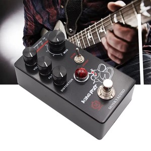 MOSKYAUDIO KING RAT Pédale d'effet guitare-Distorsion, True Bypass Circuit, Processeur multi-effets avec alimentation électrique - Product Image 1