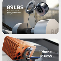 Support magnétique portable LISEN pour téléphone, rotation à 360°, fixation électrique par ventouse pour vloggers, créateurs vidéo, iPhone 17 16