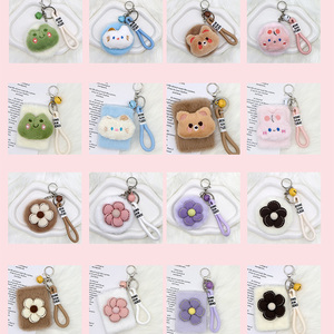 Porte-<span class=keywords><strong>miroir</strong></span> en peluche créatif haut de gamme, porte-clés compact de maquillage de dessin animé, <span class=keywords><strong>petit</strong></span> <span class=keywords><strong>miroir</strong></span> rond, <span class=keywords><strong>miroir</strong></span> de maquillage double face - Product Image 2