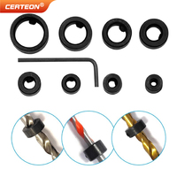 Butée de profondeur réglable 3-16mm avec pince pour perçage précis dans les travaux de menuiserie