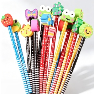Lot <span class=keywords><strong>de</strong></span> 40 crayons HB à motifs <span class=keywords><strong>de</strong></span> dessins animés avec gomme – Papeterie créative et mignonne pour enfants, élèves du primaire et maternelle – Option cadeau en gros - Product Image 1