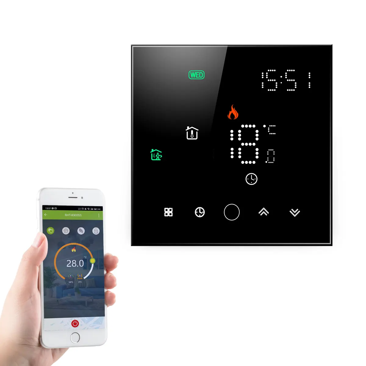 Beca BHT-003 Wifi Smart termostatico Controller Display digitale Touch Screen termostato ambiente riscaldamento termostato caldaia a Gas a pavimento