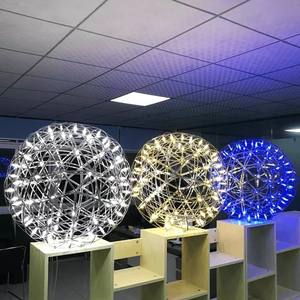 Lampada a Sospensione LED Moderna a Forma di Sfera con Effetto Fuochi d'Artificio, Decorazione per Feste e Ristoranti, Lampadario a Sfera per Soggiorno - Product Image 6