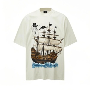 T-shirt graphique sérigraphié coupe classique 100 % coton anti-boulochage respirant streetwear décontracté pour homme – Meilleure vente - Product Image 4