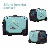 Générateur à essence silencieux 8 kVA à démarrage électrique, 4 temps, 7000 W nominaux, 327 cm³, réservoir 22 L, pour usage domestique et de chantier