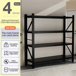 Estanterías Metálicas para Garaje, Estante de Almacenamiento de 4 Niveles, Estanterías Industriales de Acero - Product Image 3