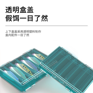 Boîte à leurres Mingbang double face, en plastique, étanche, pour le rangement des leurres artificiels et des accessoires de pêche - Product Image 3