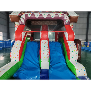 Structure gonflable magique maison de pain d'épices festive avec toboggan pour <span class=keywords><strong>fêtes</strong></span> de fin d'année, événements hivernaux et réunions de famille - Product Image 5