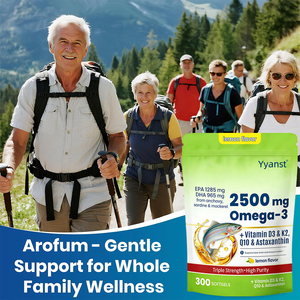 Vitamina D3 y K2 OEM/ODM para la salud de las articulaciones, COQ10 para el apoyo de la salud cardíaca, aceite de pescado omega-3 sin azúcar en cápsulas blandas, porción personalizada. - Product Image 2