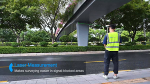 เครื่องวัดระยะเลเซอร์ความแม่นยำสูง Hi Target V600L GNSS กล้องคู่ GPS RTK ระยะ 15 กม. 1408 ช่องสัญญาณ IP68 - Product Image 4
