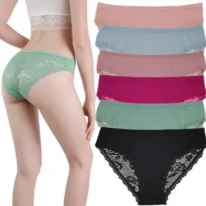 Ensemble de Culottes en Dentelle pour Femmes, Lingerie Sexy et Intime en Nylon, Culottes Érotiques Transparentes - Product Image 1