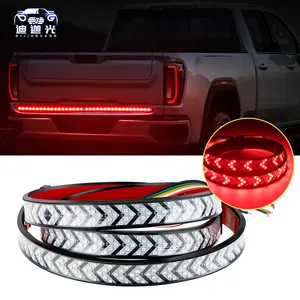 Redline Arrow Barre lumineuse de hayon à LED avec bande de clignotant rouge séquentiel pour pick-up Full Function Reverse Brake Running