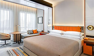 Ensemble de meubles de chambre à coucher d'hôtel en bois massif au design moderne personnalisé, durable, pour appartement et villa, fabriqué à la main pour un confort ultime - Product Image 3