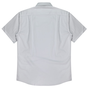 Camicia <span class=keywords><strong>Bianca</strong></span> a Maniche Corte Traspirante e Antipiega <span class=keywords><strong>con</strong></span> Logo Personalizzato e Tasca per Uso Quotidiano Maschile, Vendita all'Ingrosso - Product Image 2