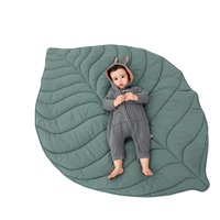 Nouveau-né bébé coton pépinière tapis oyuncak infantile doux coton lit ramper jouer gymnastique activité tapis de jeu en forme de feuille bébé tapis de jeu