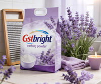 Détergent en poudre, parfum longue durée, produit propre, blanchisserie quotidienne pour la maison