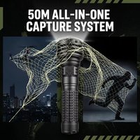Lanceur de filet anti-drone portable longue portée 50M, système anti-drone réutilisable 5X plus efficace pour la défense de la sécurité à basse altitude
